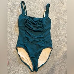 Garnet Hill Teal One Piece Swimsuit